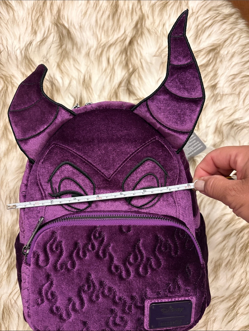 Disney Purple Velvet Maleficent-Inspired Kids Backpack